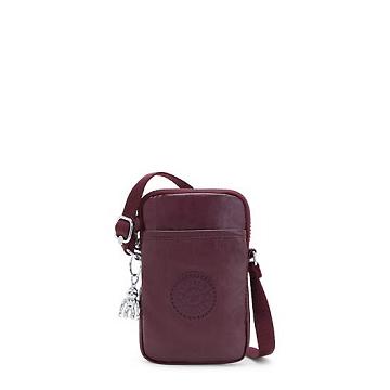 Kipling Tally Metallic Crossbody Mobil Táska Bordó | HU 1370YX